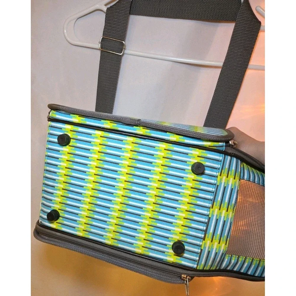 Pet Carrier Soft Sided Travel Small Size Bag Mesh Zipper Tote Transport Airline